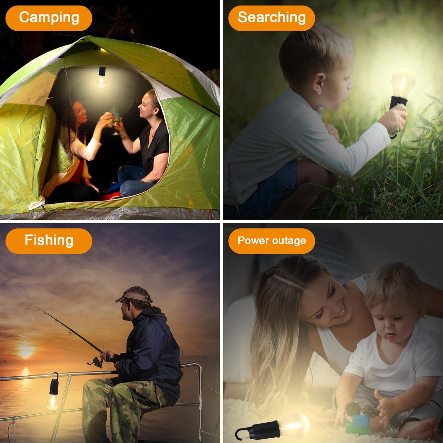 12658 Rechargeable Camping Lights for Tents LED Camping Tent Lantern 3 Lighting Modes Tent Lamp Portable Emergency Camping Lights with Clip Hook for Camping Hiking Fishing, Backpacking (1 Pc) 12658 Rechargeable Camping Lights for Tents LED Camping Tent Lantern 3 Lighting Modes Tent Lamp Portable Emergency Camping Lights with Clip Hook for Camping Hiking Fishing, Backpacking (1 Pc)